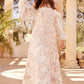 Lunaria Wreath Off-Shoulder Long Sleeve Gown