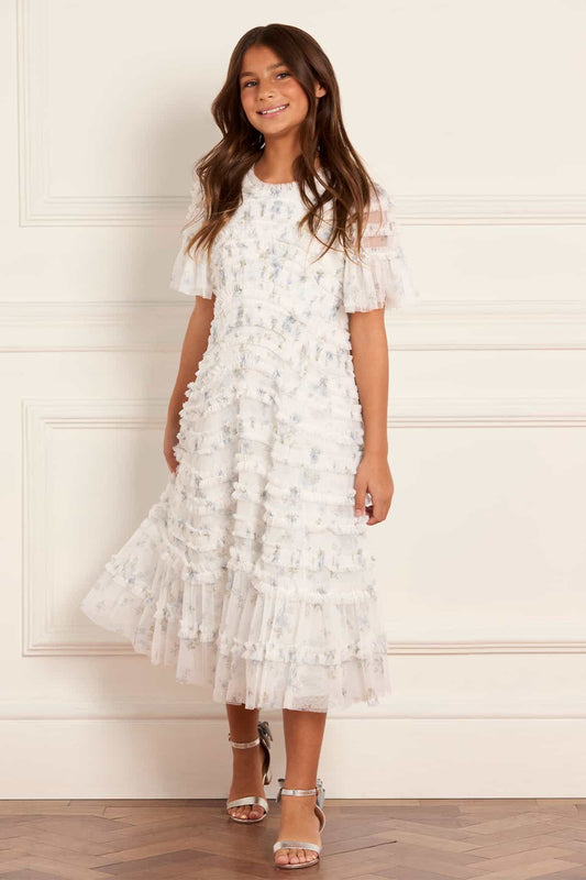 Magnolia Ditsy Amara Ruffle Kids Dress