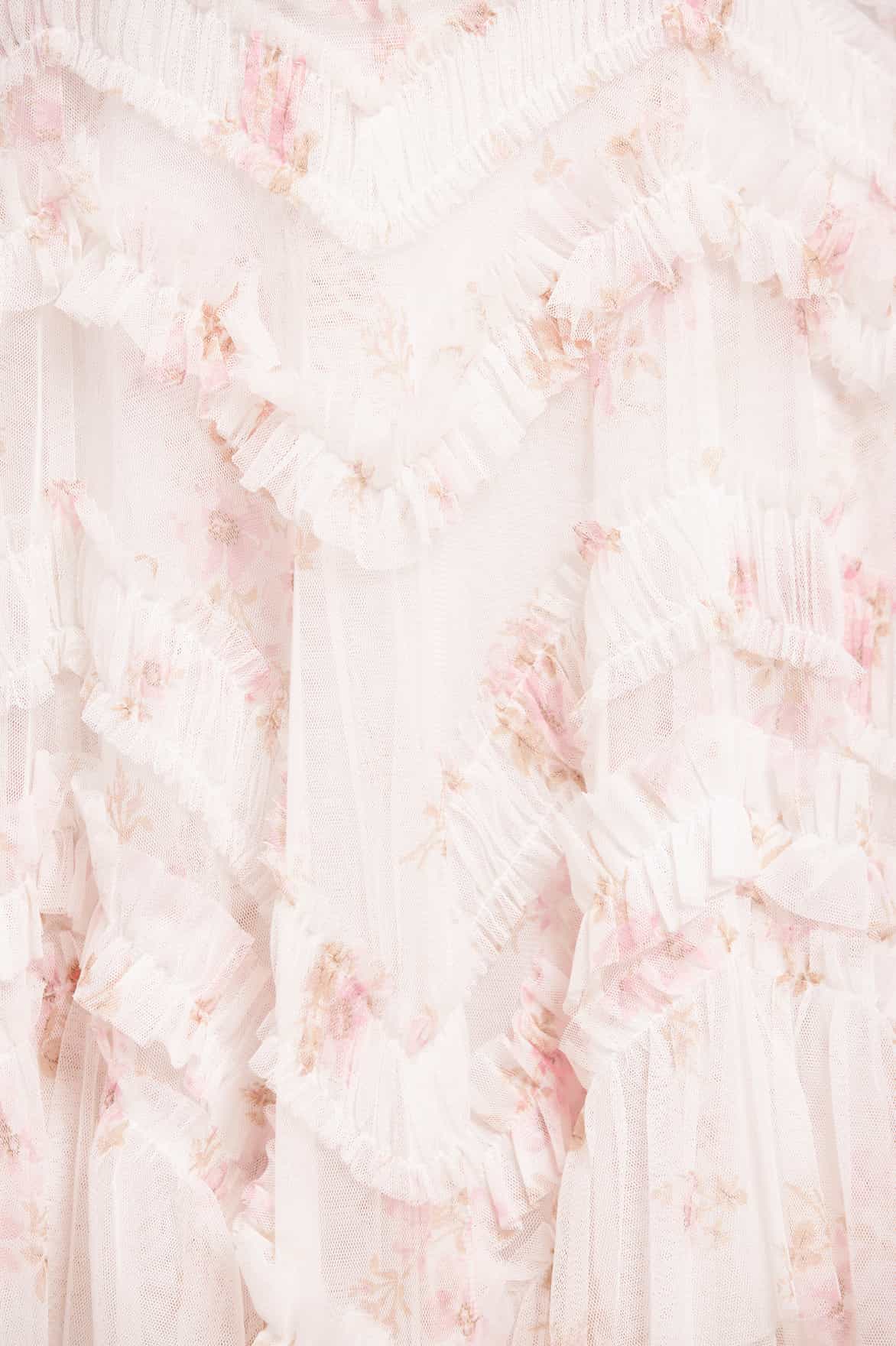 Magnolia Ditsy Elia Halter-Neck Gown