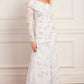 Magnolia Ditsy Gigi One-Shoulder Rouched Gown