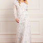 Magnolia Ditsy Gigi One-Shoulder Rouched Gown
