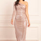 Malia One-Shoulder Long Sleeve Ballerina Dress