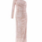 Malia One-Shoulder Long Sleeve Ballerina Dress