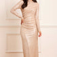 Malia Turtleneck Ankle Gown