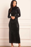 Malia Turtleneck Ankle Gown