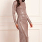 Malia Turtleneck Ankle Gown