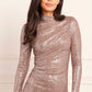 Malia Turtleneck Ankle Gown