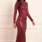 Malia Turtleneck Ankle Gown
