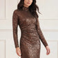 Malia Turtleneck Ankle Gown