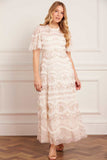 Marina Ruffle Ankle Gown
