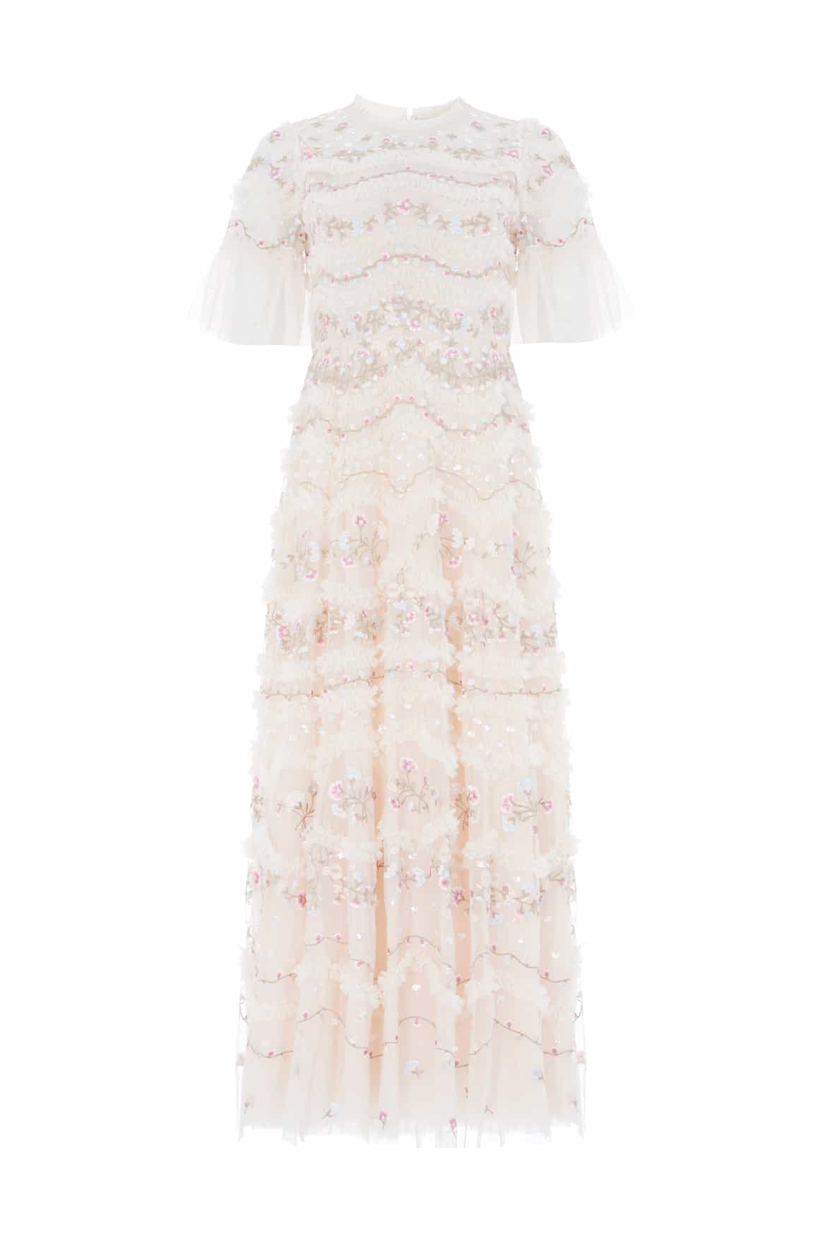 Marina Ruffle Ankle Gown