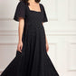 Marisol Cotton Broderie Short Sleeve Ankle Gown
