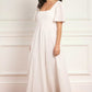 Marisol Cotton Broderie Short Sleeve Ankle Gown
