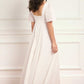 Marisol Cotton Broderie Short Sleeve Ankle Gown