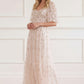 Meadow Ditsy Sweetheart Ankle Gown