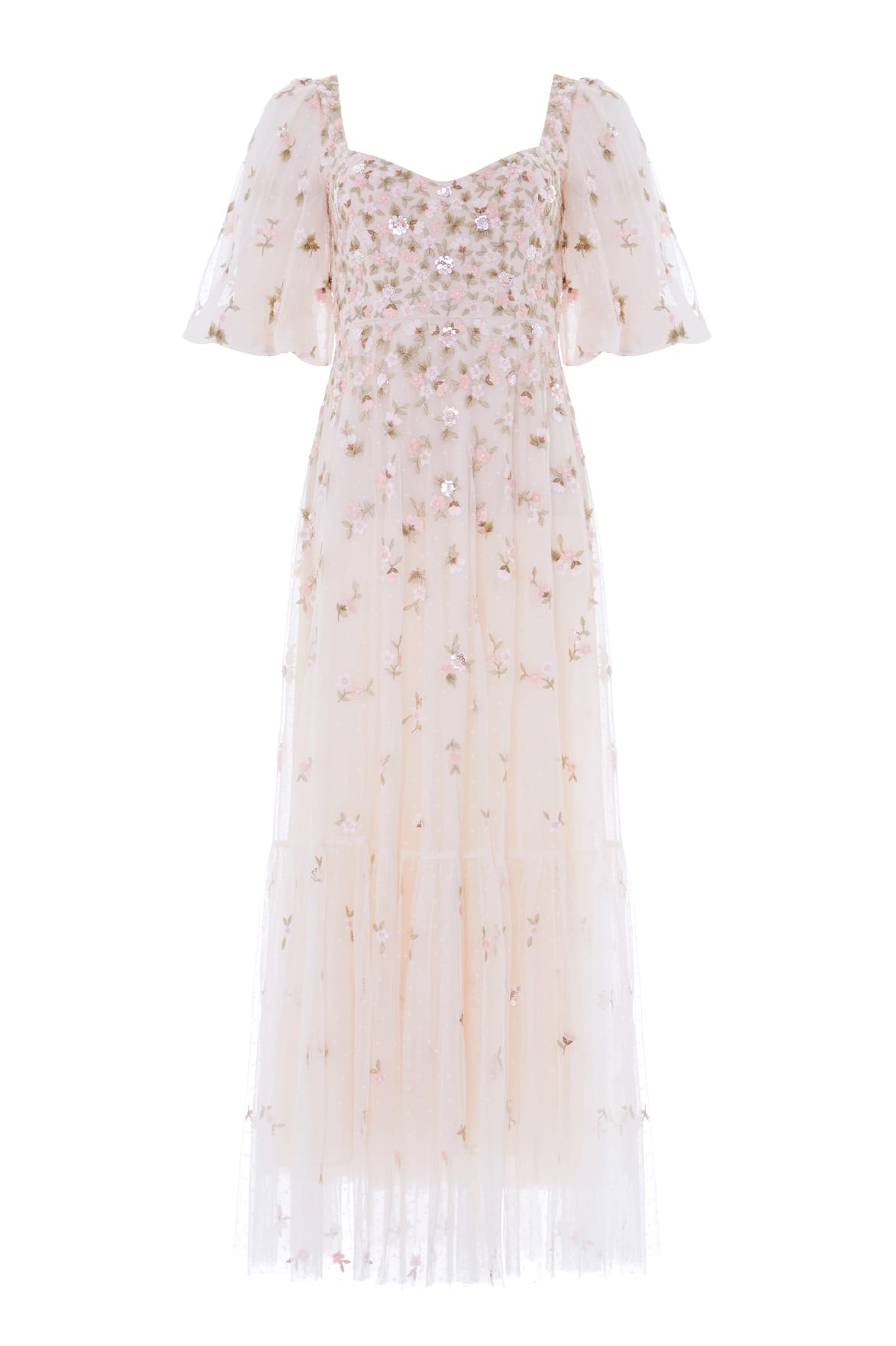 Meadow Ditsy Sweetheart Ankle Gown