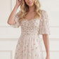Meadow Ditsy Sweetheart Ankle Gown