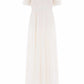 Midsummer Lace Bodice Off-Shoulder Ankle Gown