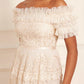 Midsummer Lace Off-Shoulder Gown