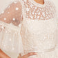 Midsummer Lace Round Neck Gown