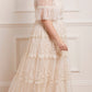 Midsummer Lace Round Neck Gown