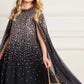 Moonlight Sequin Cape Kids Dress