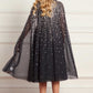 Moonlight Sequin Cape Kids Dress