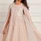 Moonlight Sequin Cape Kids Dress