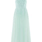 Moonlight Sequin Cowl Neck Ankle Gown