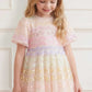 Ombre Scallop Kids Dress