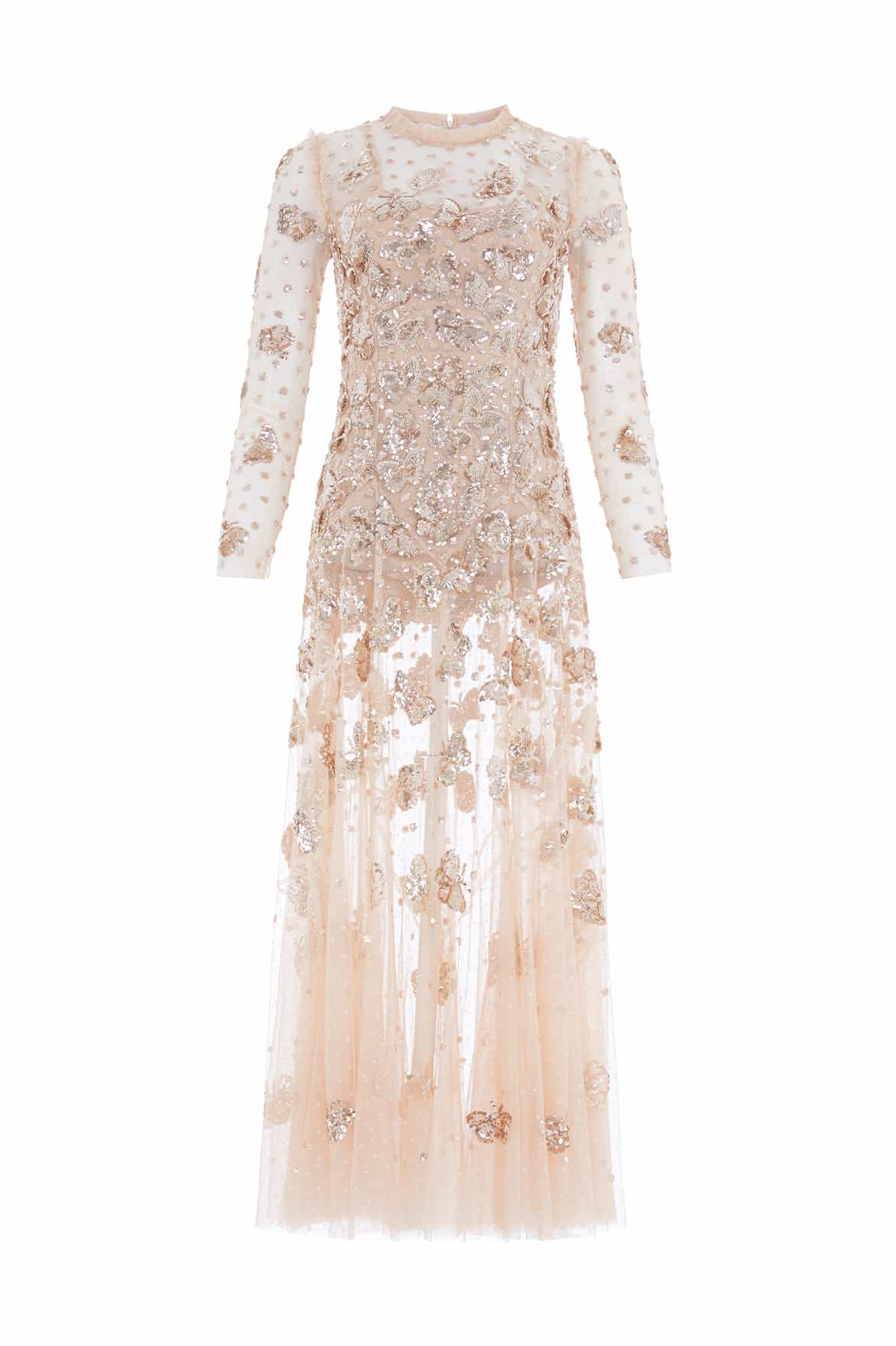 Papillon Sheer Ankle Gown