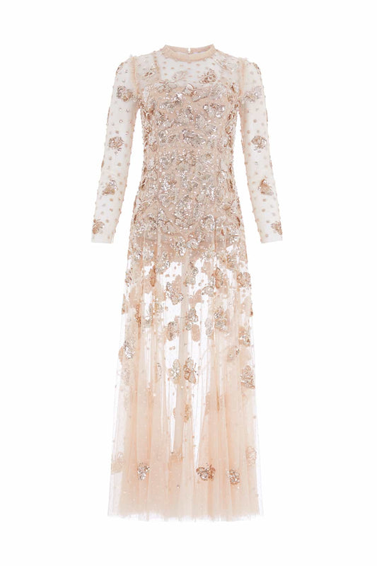Papillon Sheer Ankle Gown