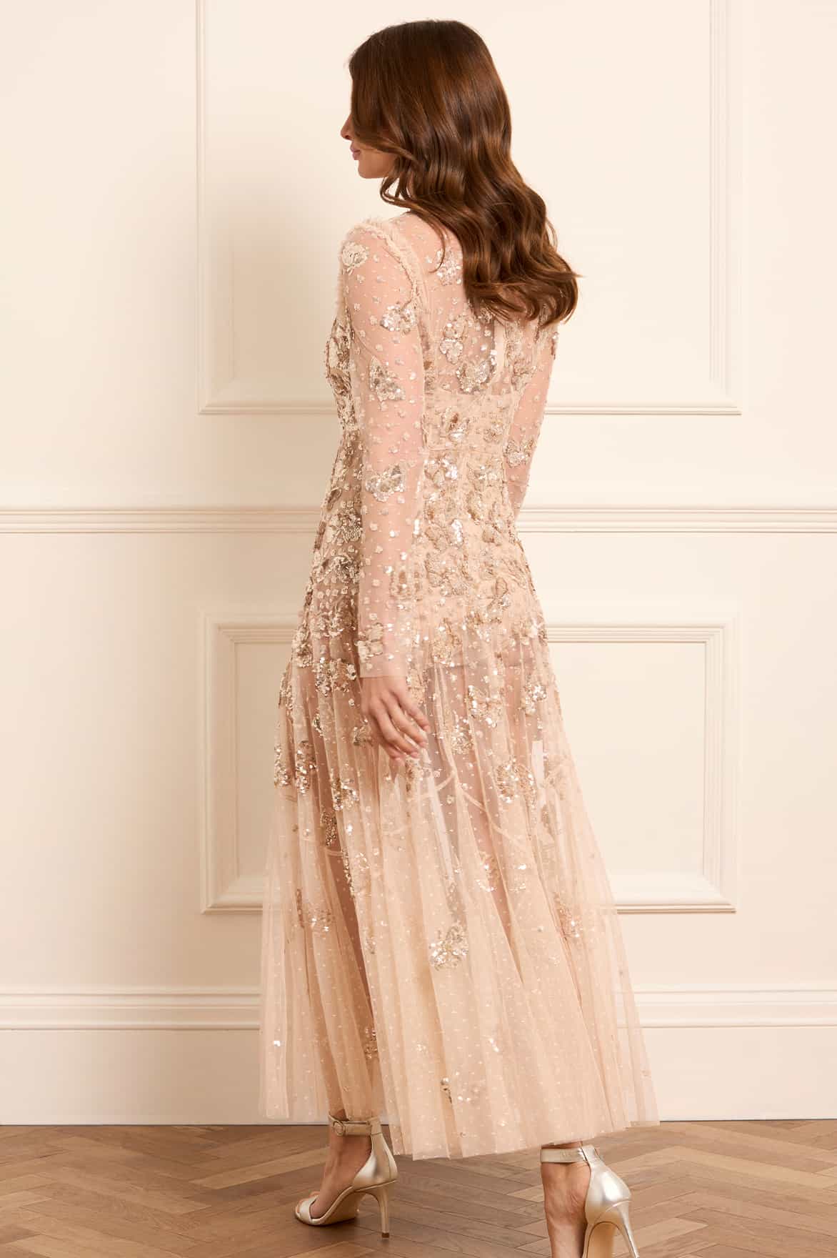 Papillon Sheer Ankle Gown