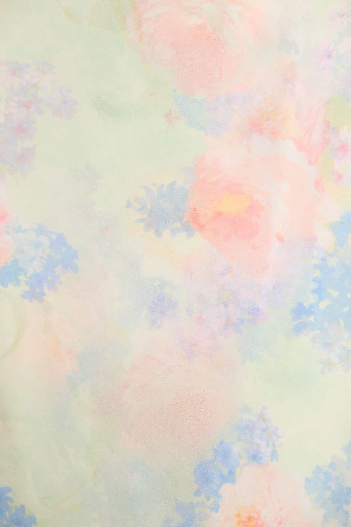 Peony Bloom Georgette Cami Gown