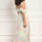Peony Bloom Georgette Cami Gown