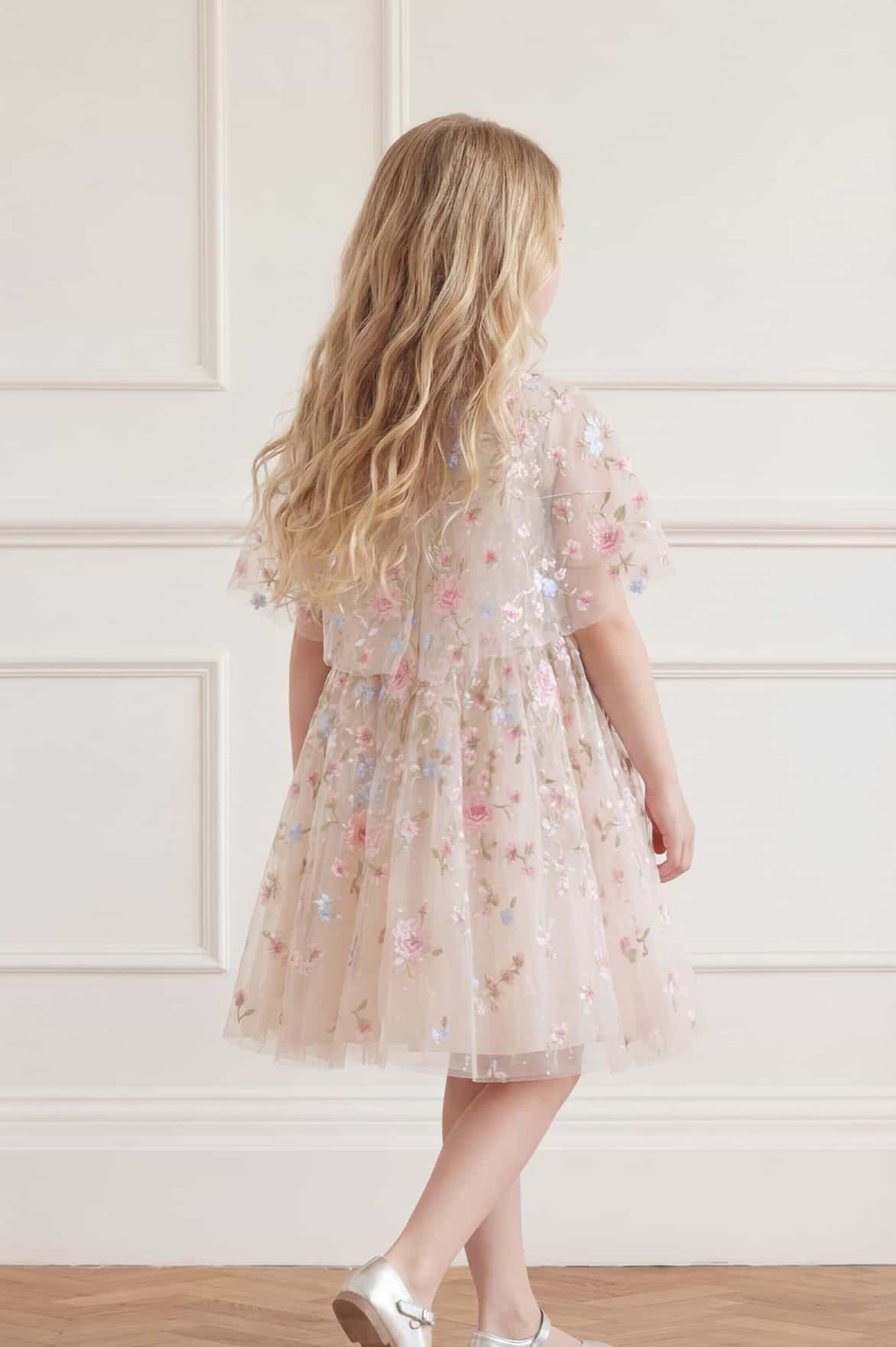 Peony Bouquet Cape Kids Dress