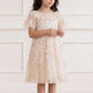 Peony Bouquet Sequin Kids Dress