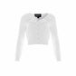 Pointelle Trim Knit Short Cardigan