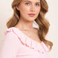Pointelle Trim Knit Short Cardigan