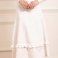 Pointelle Trim Knit Skirt