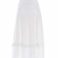 Pointelle Trim Knit Skirt