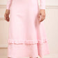 Pointelle Trim Knit Skirt