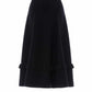 Pointelle Trim Knit Skirt