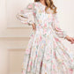 Pompadour Garden Chiffon Smocked Ballerina Dress