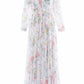 Pompadour Garden Chiffon Smocked Ballerina Dress