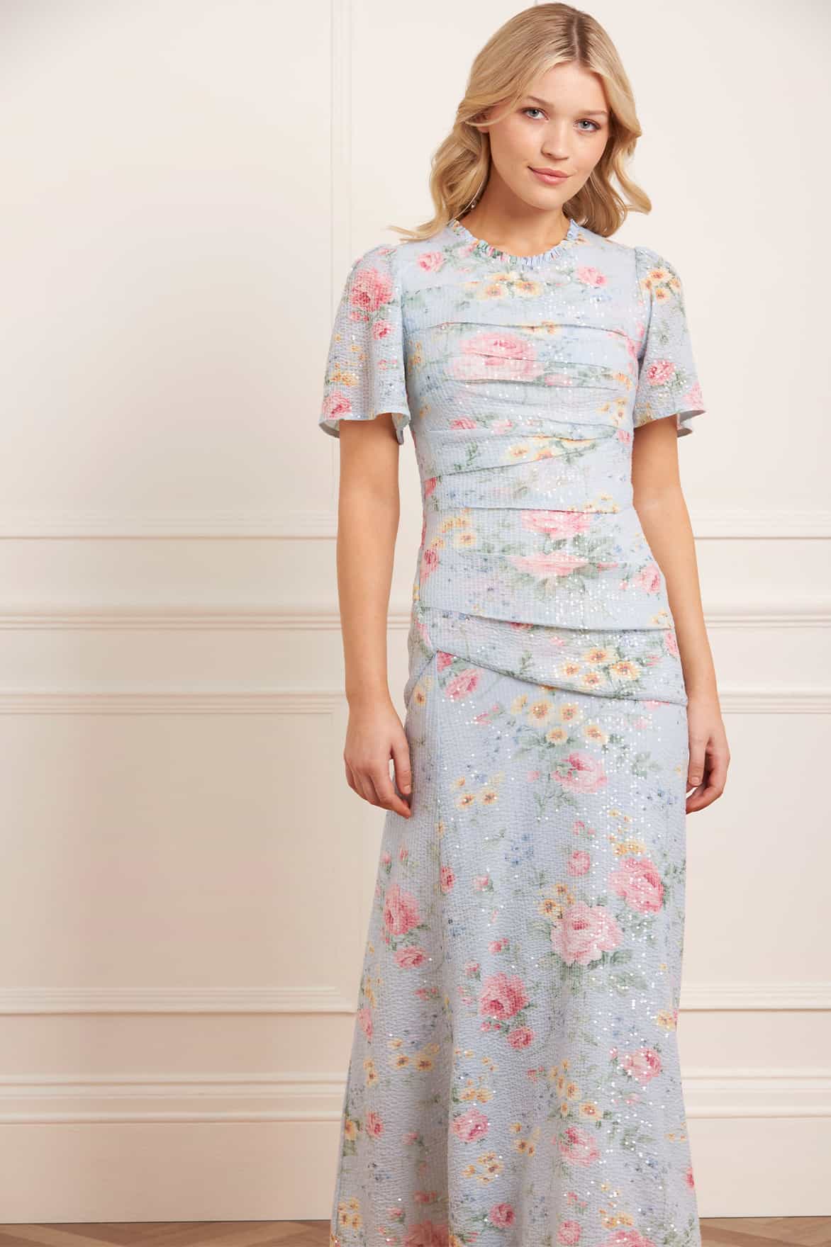 Pompadour Garden Sequin Gown