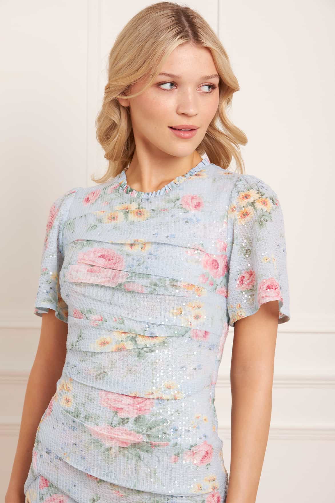 Pompadour Garden Sequin Gown