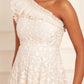 Posy Pirouette One-Shoulder Ankle Gown