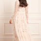 Posy Round Neck Gown