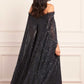 Raindrop Cape Ankle Gown